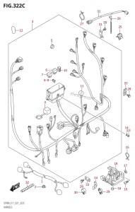 DF70A From 07003F-240001 (E11 E40)  2022 drawing HARNESS (DF90AWQH)