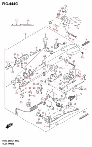 DF50AT From 05003F-440001 (E01 - E11)  2024 drawing TILLER HANDLE (DF40A,DF50A)