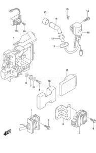 DF 25A drawing Rectifier/Ignition Coil Non-Remote Control