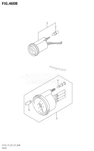 DF150Z From 15002Z-210001 (E01 E40)  2012 drawing METER (DF150T:E40)