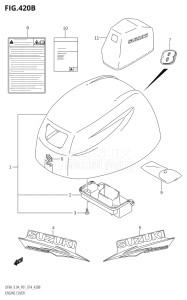 00994F-910001 (2019) 9.9hp P01-Gen. Export 1 (DF9.9A  DF9.9AR) DF9.9A drawing ENGINE COVER (DF8AR:P01)