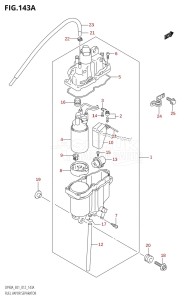 DF80A From 08002F-310001 (E40)  2013 drawing FUEL VAPOR SEPARATOR (DF70A:E01)