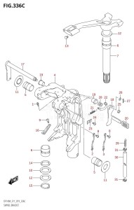 DF115A From 11503F-910001 (E11 E40)  2019 drawing SWIVEL BRACKET (DF140AT,DF140AZ)