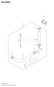 04003F-110001 (2011) 40hp E03-USA (DF40AT) DF40A drawing OPT:WATER PRESSURE GAUGE SUB KIT