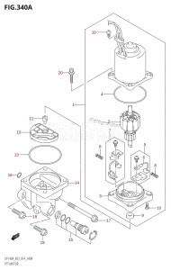 DF115AZ From 11503Z-410001 (E03)  2014 drawing PTT MOTOR (DF100AT:E03)