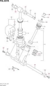 17501Z-880001 (2008) 175hp E01-Gen. Export 1 (DF175ZK8) DF175Z drawing TRIM CYLINDER