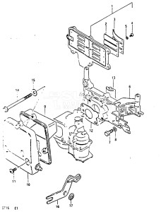 DT15 From 01501-613086 ()  1986 drawing INLET CASE