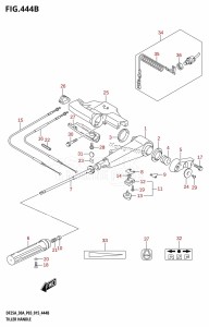 DF25A From 02504F-510001 (P03)  2015 drawing TILLER HANDLE (DF25ATH:P03)