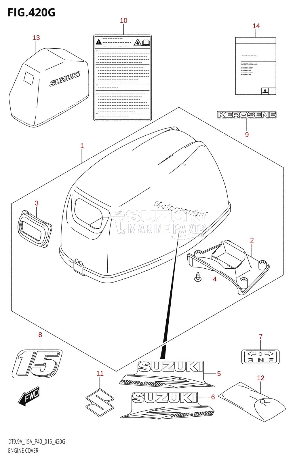 ENGINE COVER (DT15AK:P36)