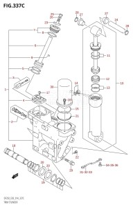 DF200Z From 20002Z-410001 (E03)  2014 drawing TRIM CYLINDER (DF225T:E03)