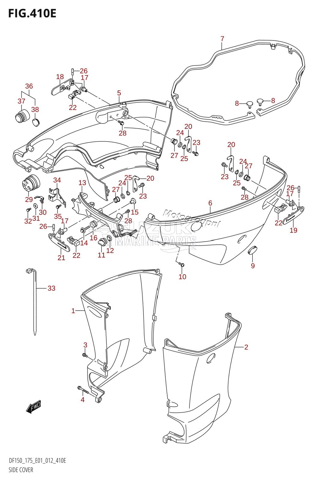 SIDE COVER (DF175T:E01)