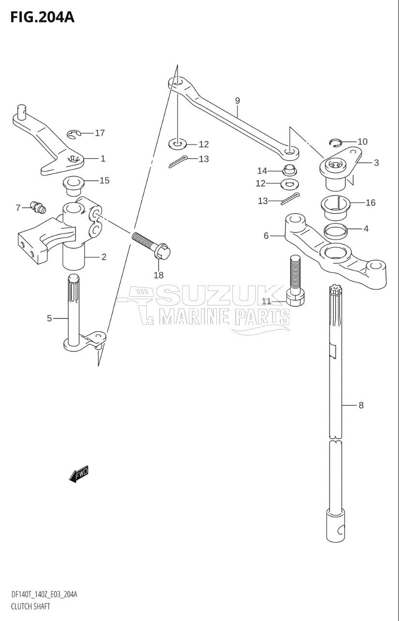 CLUTCH SHAFT (K2,K3)