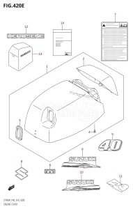 DT40 From 04005K-410001 ()  2014 drawing ENGINE COVER (DT40WK:P40)