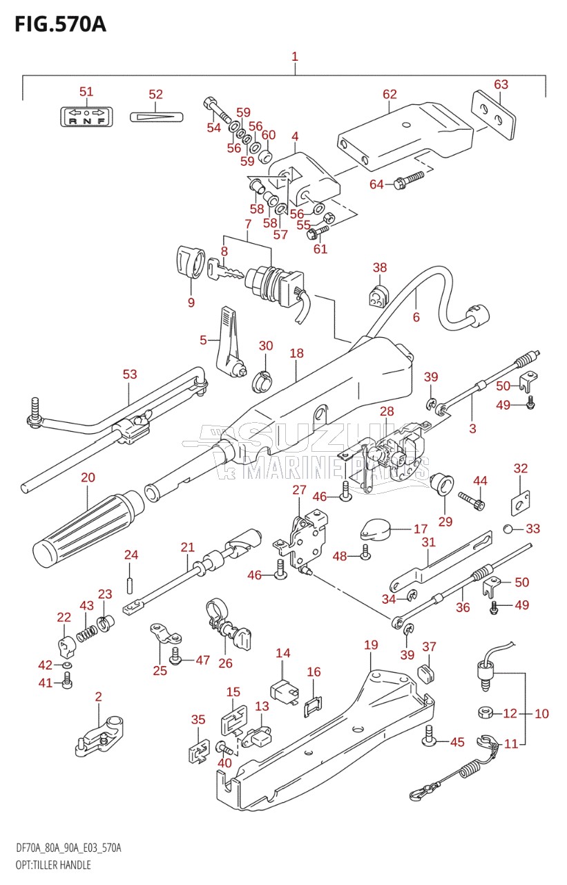 OPT:TILLER HANDLE