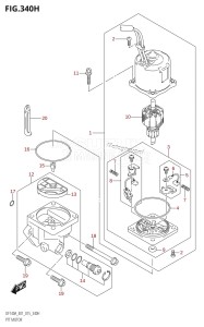 DF140AZ From 14003Z-510001 (E01 E40)  2015 drawing PTT MOTOR (DF140AZ:E01)