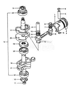 DT35 From 4001-200001 ()  1982 drawing CRANKSHAFT