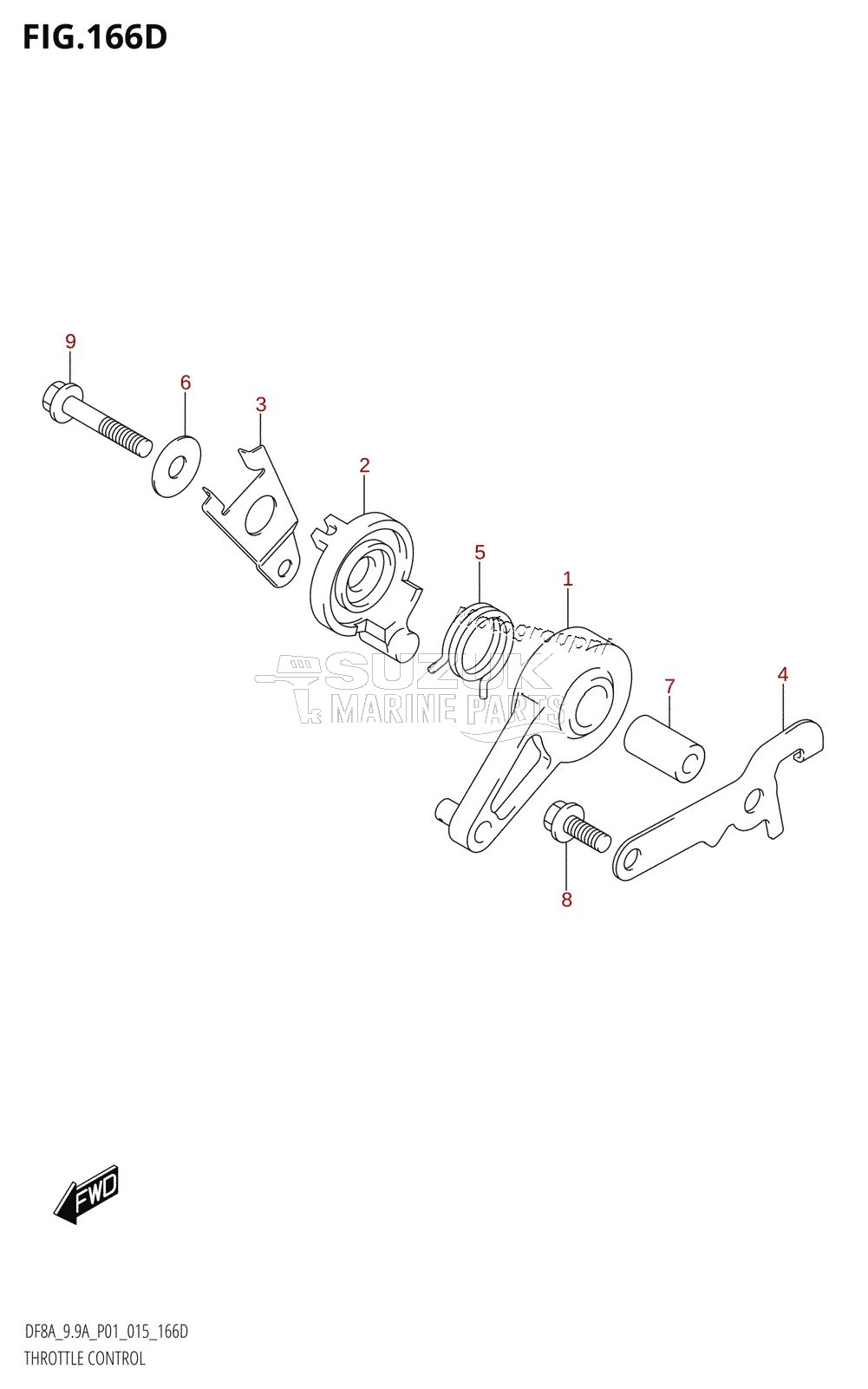 THROTTLE CONTROL (DF9.9AR:P01)