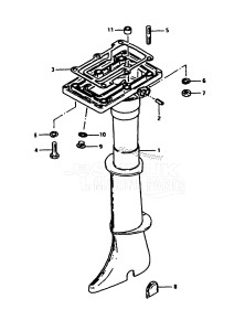 DT9 From c-10001 ()  1982 drawing DRIVE SHAFT HOUSING