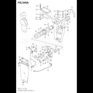 10004F-140001 (2021) 100hp E01 E40-Gen. Export 1 - Costa Rica (DF100BT  DF100BT   DF100BT) DF100B drawing OPT:REMOTE CONTROL ASSY SINGLE (2) (SEE NOTE)