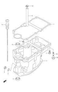 Outboard DF 9.9 drawing Oil Pan