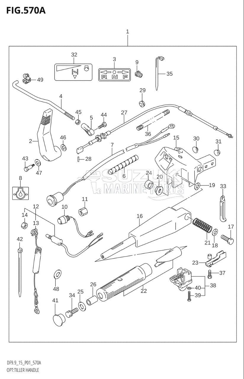 OPT:TILLER HANDLE (K4)