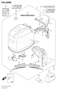 DF175Z From 17502Z-610001 (E03)  2016 drawing ENGINE COVER (DF175TG:E03)