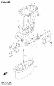 DF40A From 04004F-340001 (E34-Italy)  2023 drawing DRIVE SHAFT HOUSING ((DF60AQH,DF60ATH):E40)