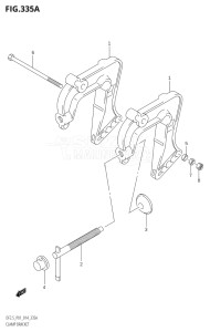 00252F-410001 (2014) 2.5hp P01-Gen. Export 1 (DF2.5) DF2.5 drawing CLAMP BRACKET