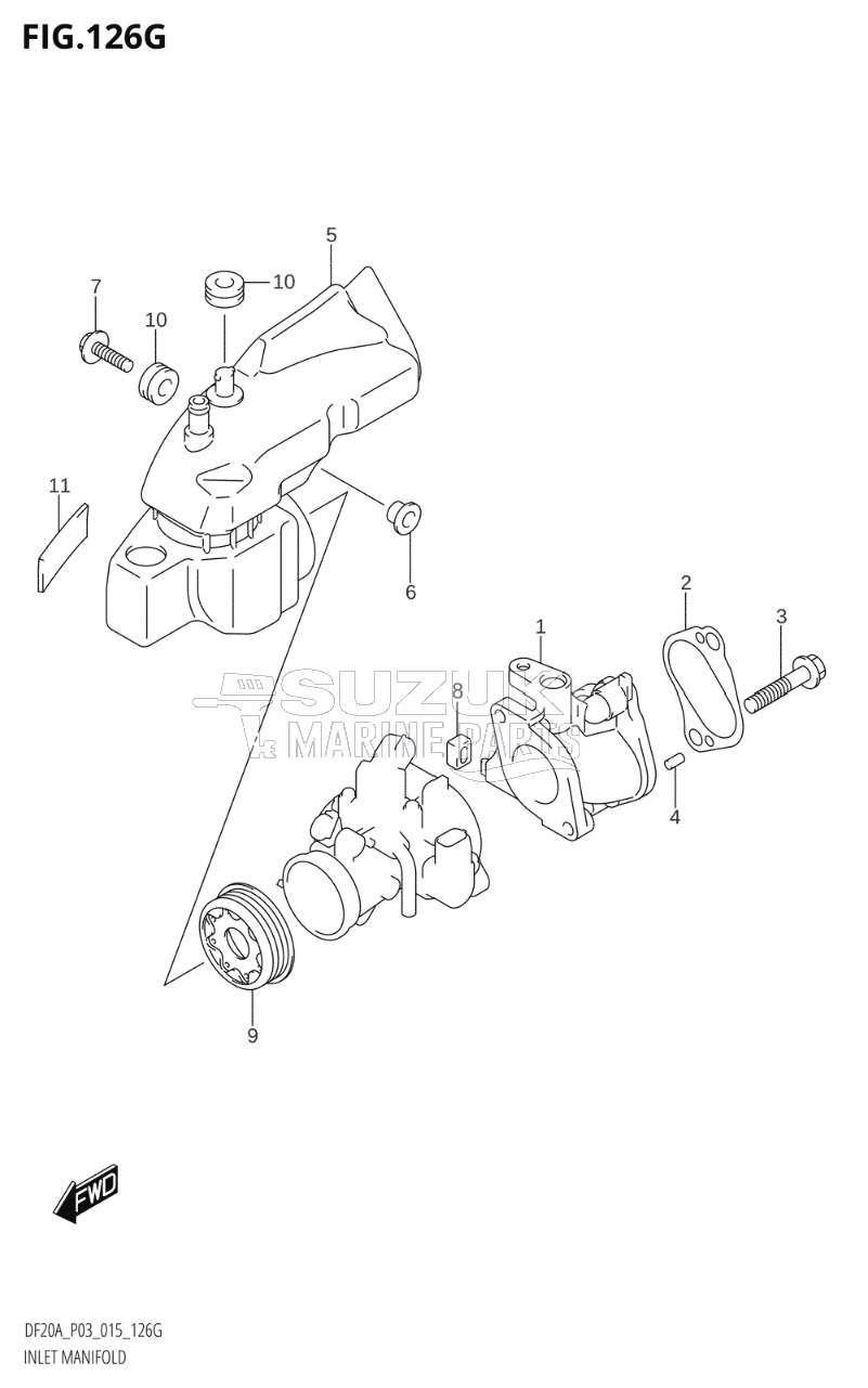 INLET MANIFOLD (DF15ATH:P03)