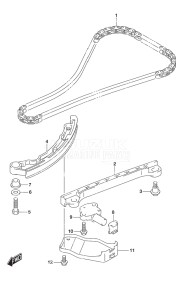 Outboard DF 60A drawing Timing Chain