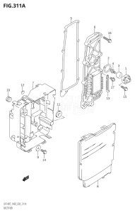 14001F-371001 (2003) 140hp E03-USA (DF140TK3) DF140 drawing RECTIFIER