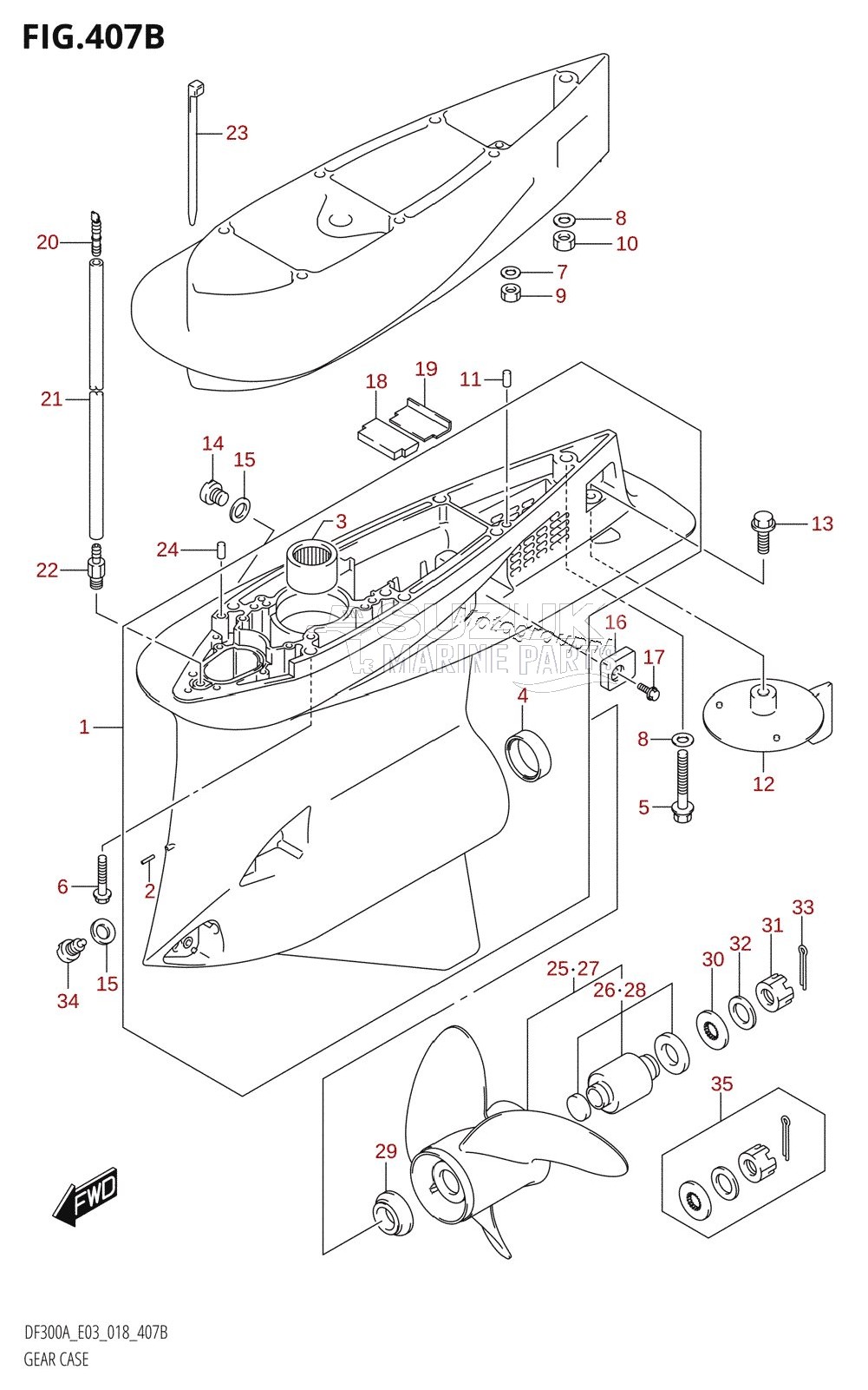 GEAR CASE (DF250A)