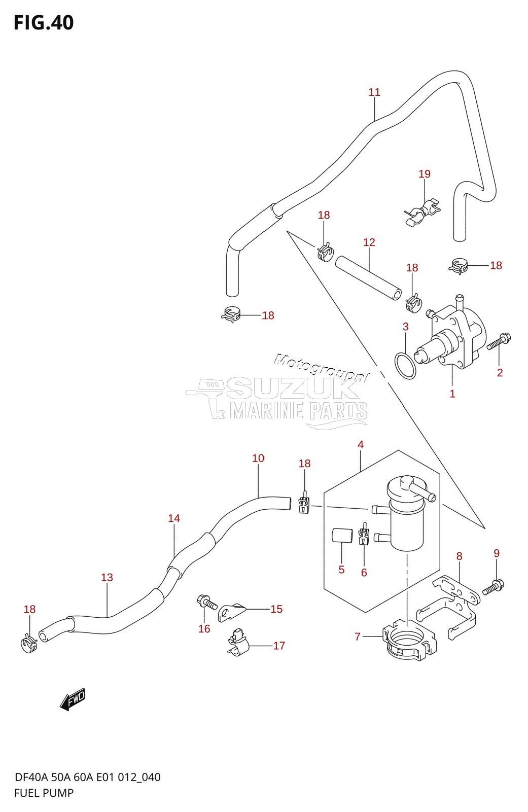 FUEL PUMP (DF40A E01)