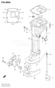 DF9.9A From 00994F-040001 (E01)  2020 drawing DRIVE SHAFT HOUSING