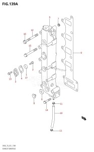 DF60 From 06001F-371001 (E01)  2003 drawing EXHAUST MANIFOLD