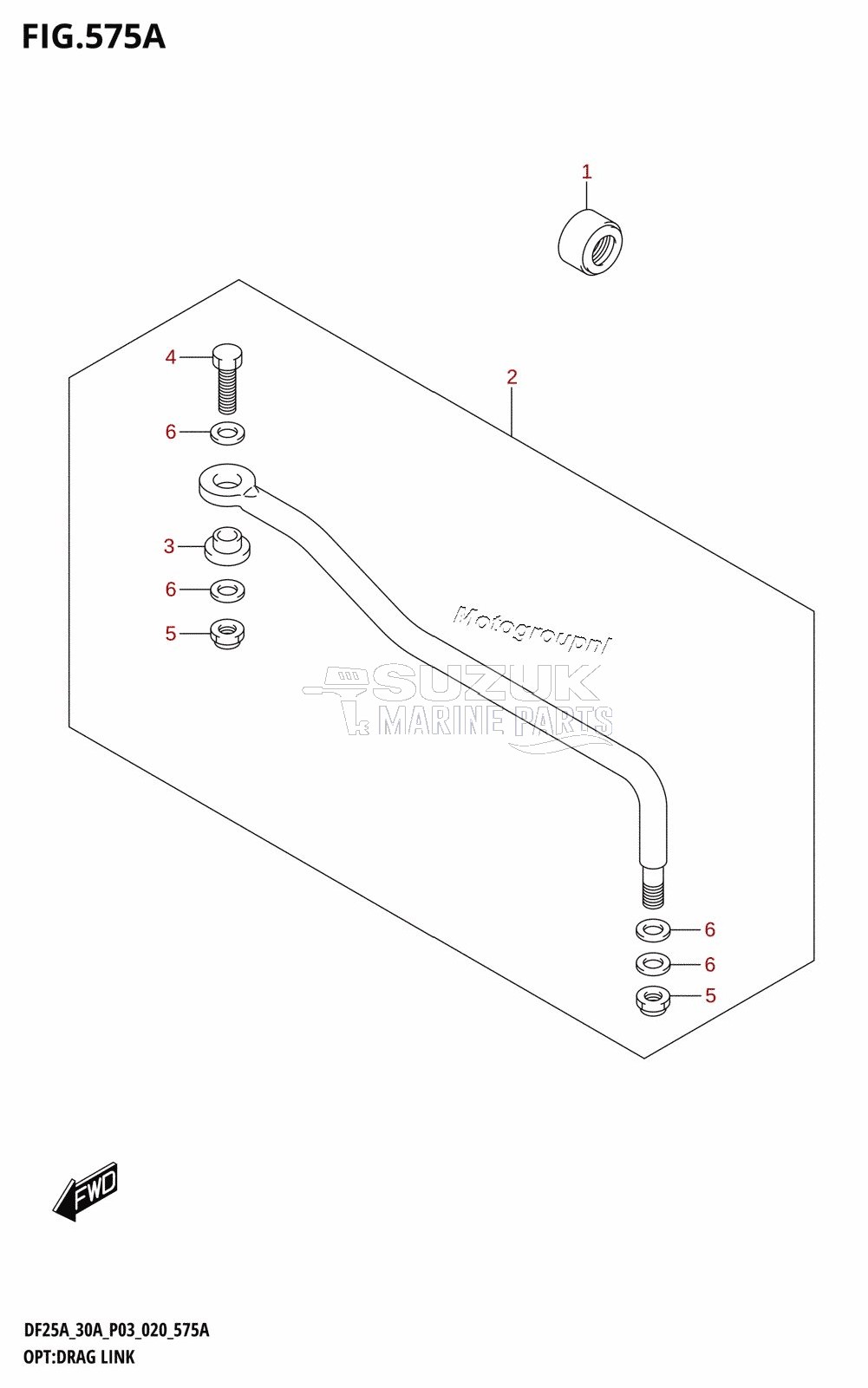 OPT:DRAG LINK (DF25A,DF25ATH,DF30ATH)