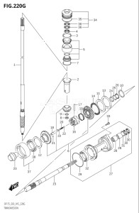 15002F-510001 (2005) 150hp E03-USA (DF150ST  DF150T  DF150TG) DF150 drawing TRANSMISSION (DF175Z:E03)