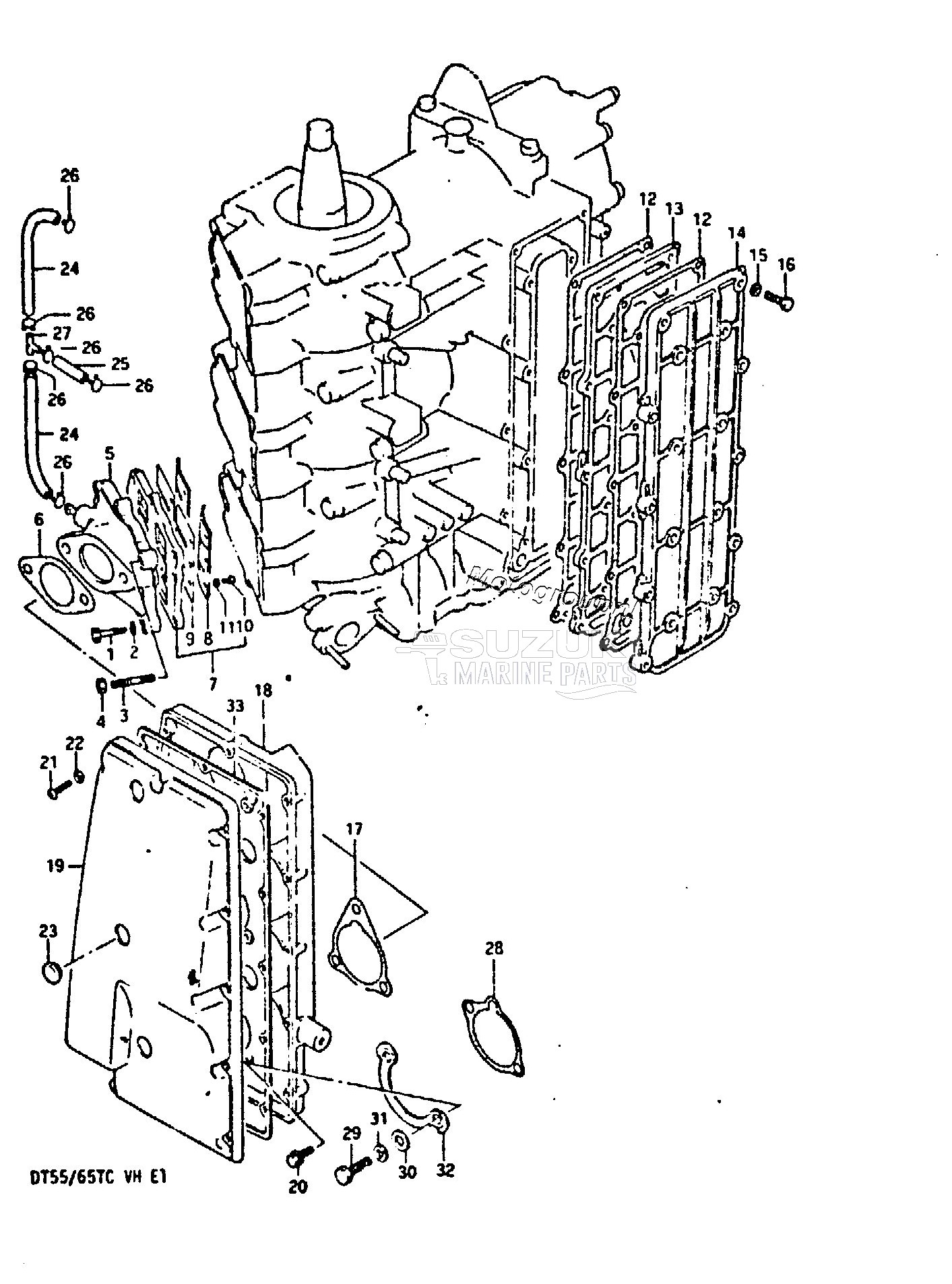 INLET CASE /​ EXHAUST COVER