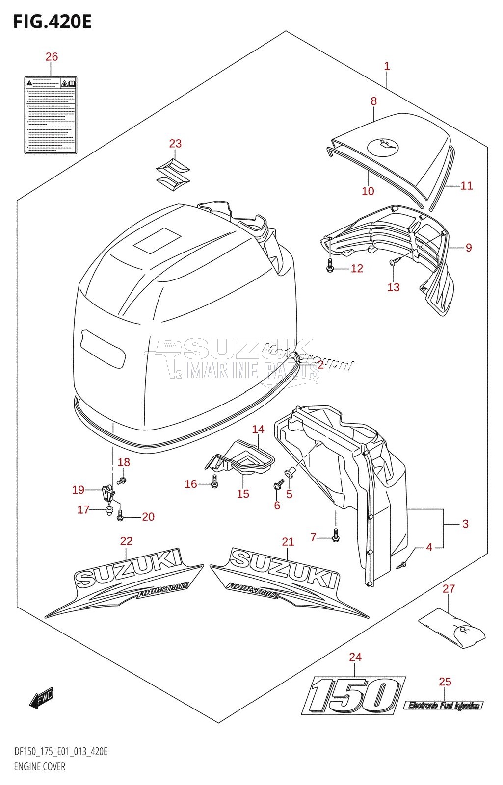 ENGINE COVER (DF150Z:E01)