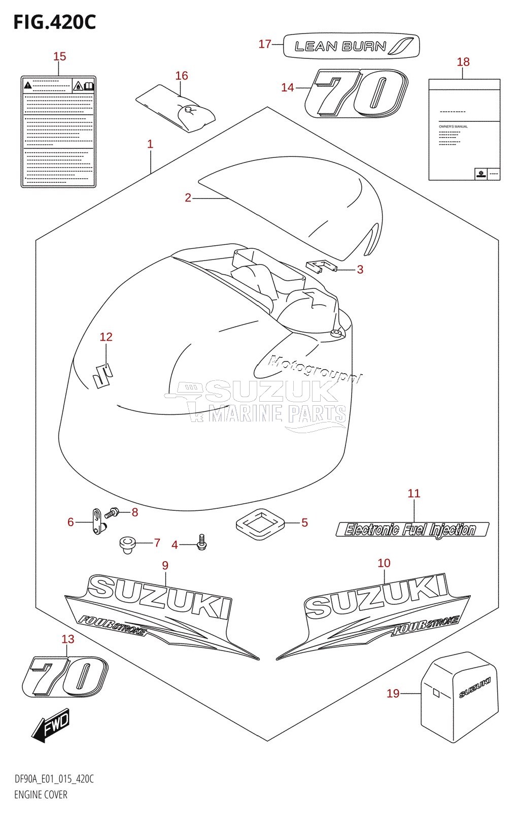 ENGINE COVER (DF70ATH:E01)