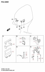 DF100C From 10005F-440001 (E01)  2024 drawing PTT SWITCH /​ ENGINE CONTROL UNIT (DF115BSS)