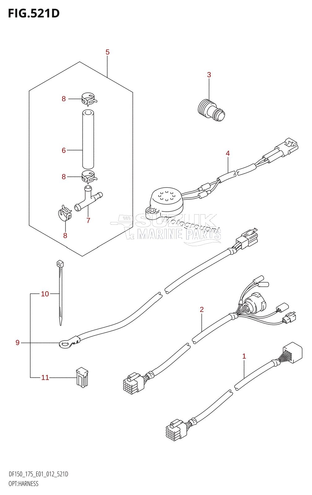 OPT:HARNESS (DF150Z:E40)