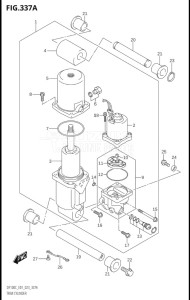 10005F-340001 (2023) 100hp E01-Gen. Export 1 (DF100C) DF100C drawing TRIM CYLINDER