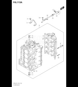 09003F-810001 (2018) 90hp E01 E40-Gen. Export 1 - Costa Rica (DF90AT  DF90ATH) DF90A drawing CYLINDER BLOCK