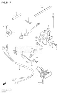 00993F-310001 (2013) 9.9hp P03-U.S.A (DF9.9TH) DF9.9 drawing RECTIFIER