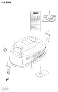 DF2.5 From 00251F-980001 (P01)  2009 drawing ENGINE COVER (K10,011)