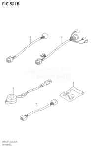 07003F-240001 (2022) 70hp E11 E40-Gen. Export 1-and 2 (DF70AT  DF70ATH  DF70ATH) DF70A drawing OPT:HARNESS (SEE NOTE)