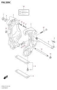 DF90A From 09003F-040001 (E01 E40)  2020 drawing CLAMP BRACKET (DF90AWQH)