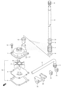 DT100 From 10001-581001 ()  1995 drawing WATER PUMP