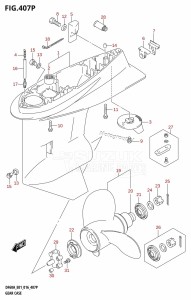 DF60A From 06003F-610001 (E01 E40)  2016 drawing GEAR CASE (DF50AVTH:E01)